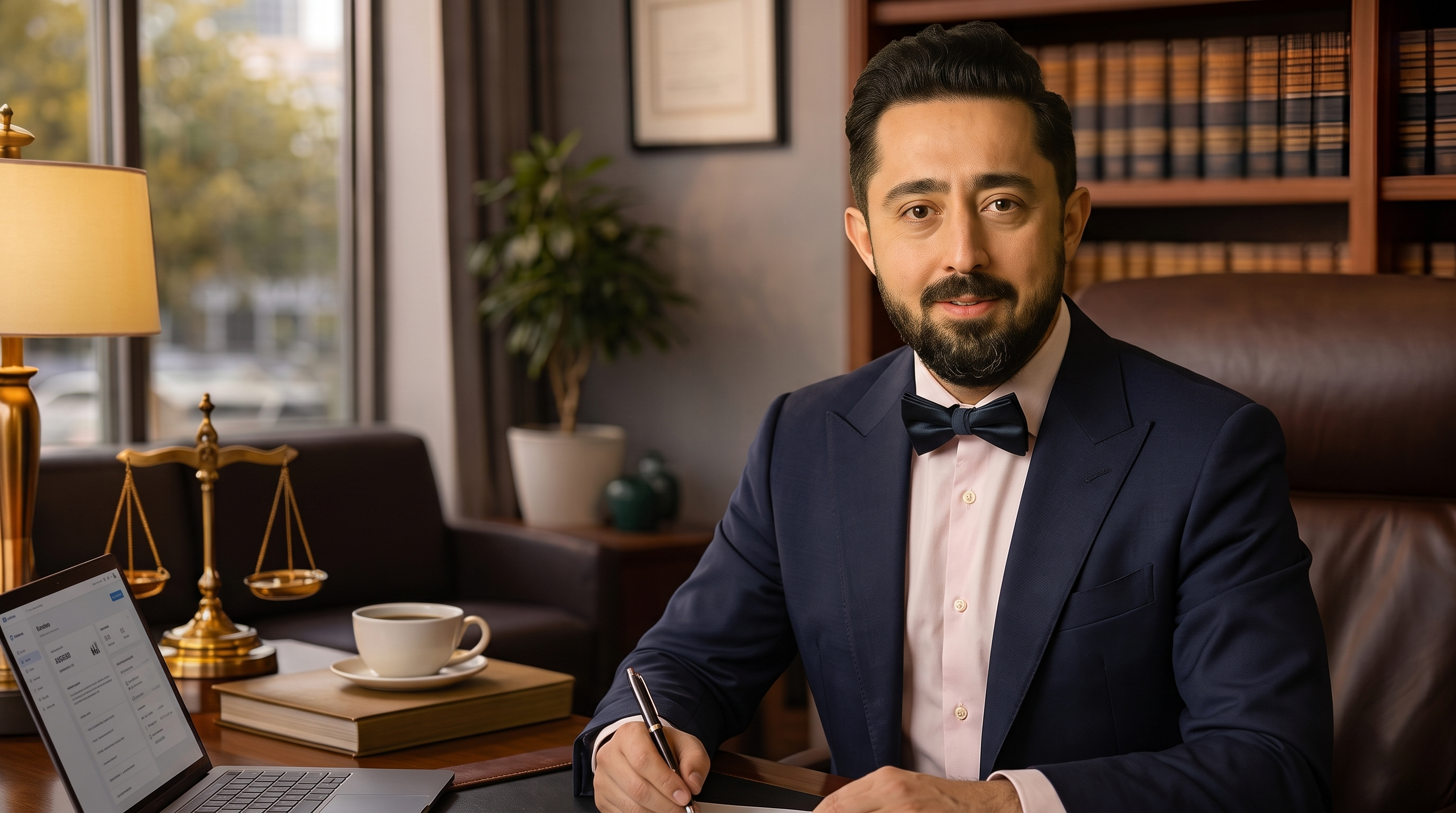 Sourena Sarbazevatan at his Toronto law office